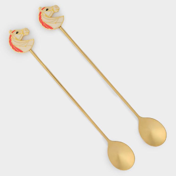 Набор ложек десертных Anna Lafarg Чудесное Время Конь 2шт