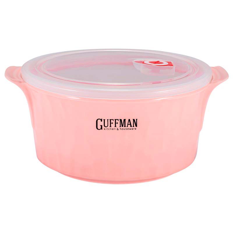 Контейнер с вакуумной крышкой Guffman Ceramics 2,2л, розовый