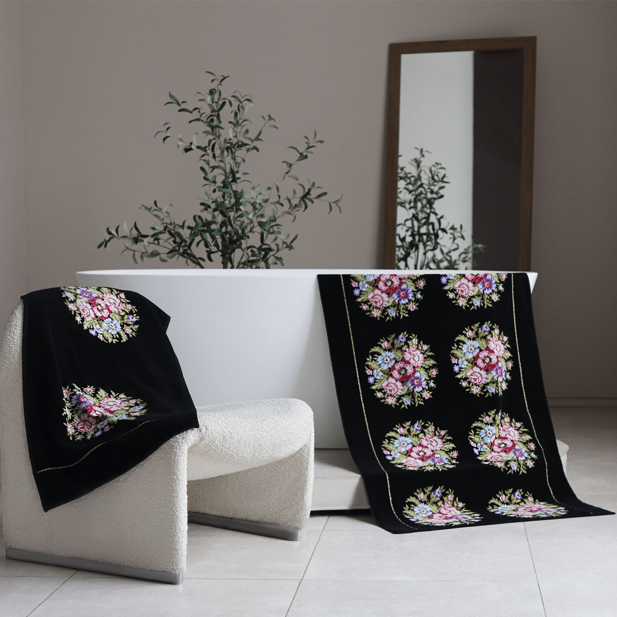 Полотенце Feiler Vienna 50x100см, цвет черный