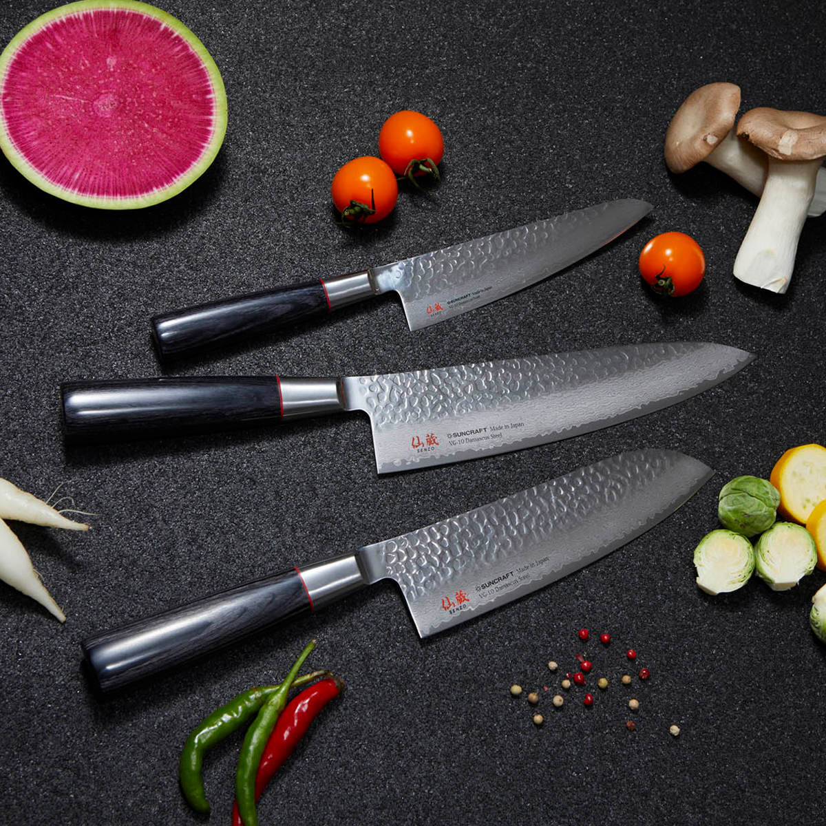 Нож слайсер Suncraft Senzo Classic