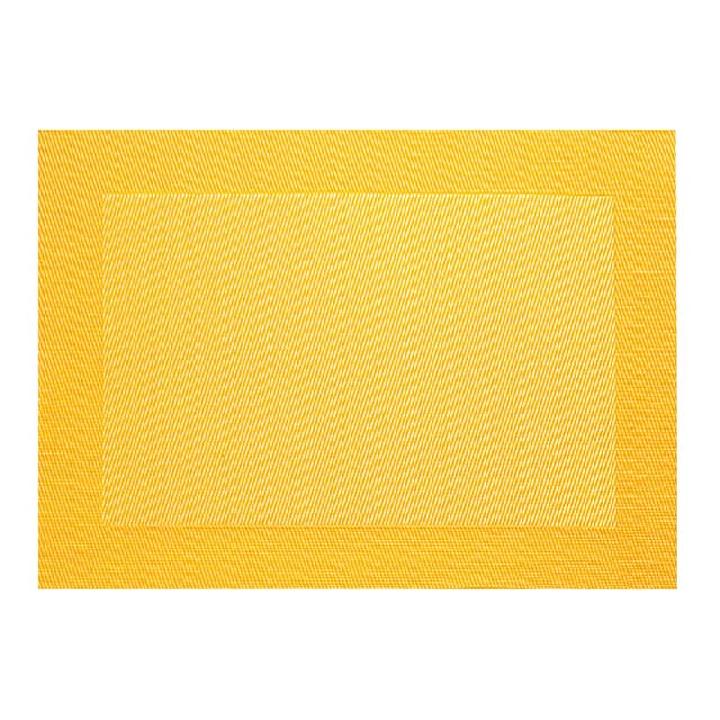 Салфетка под посуду с плетеными краями Asa Selection Table Tops 33x46см, цвет желтый