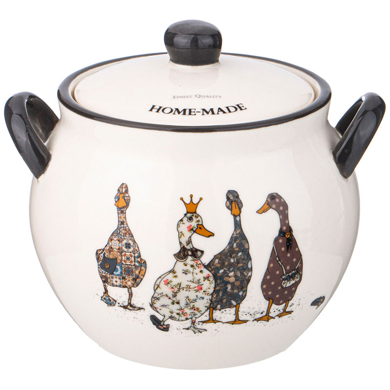 Горшочек для запекания с крышкой Agness Family farm 600мл