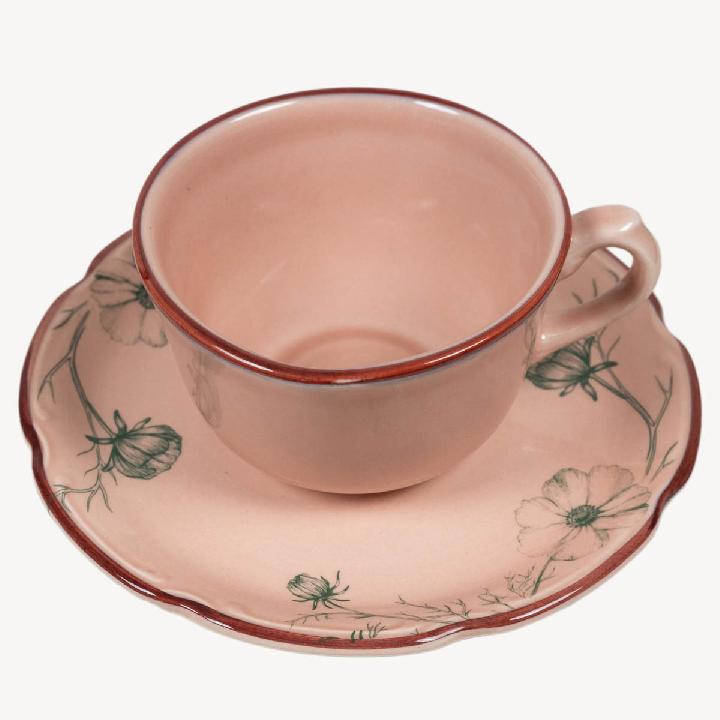 Чайная пара Дымов Керамика Космея день 12.00