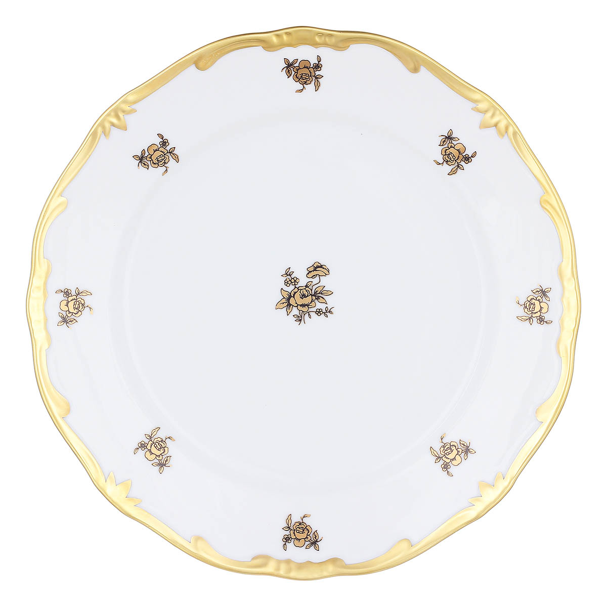 Набор тарелок 22см Weimar Porzellan Роза Золотая
