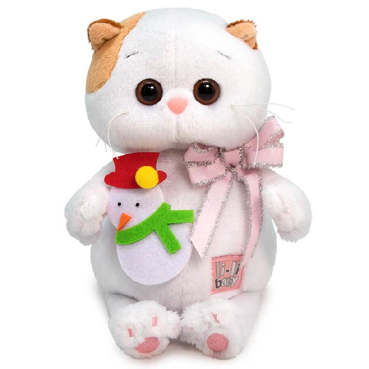 Мягкая игрушка BUDI BASA collection Ли-Ли Baby с игрушкой снеговик