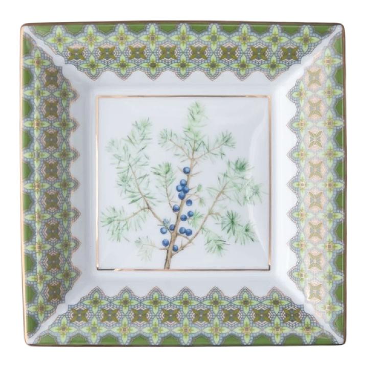 Подставка для мелочей квадратная ИФЗ Цветы и ягоды России. Можжевельник ароматный
