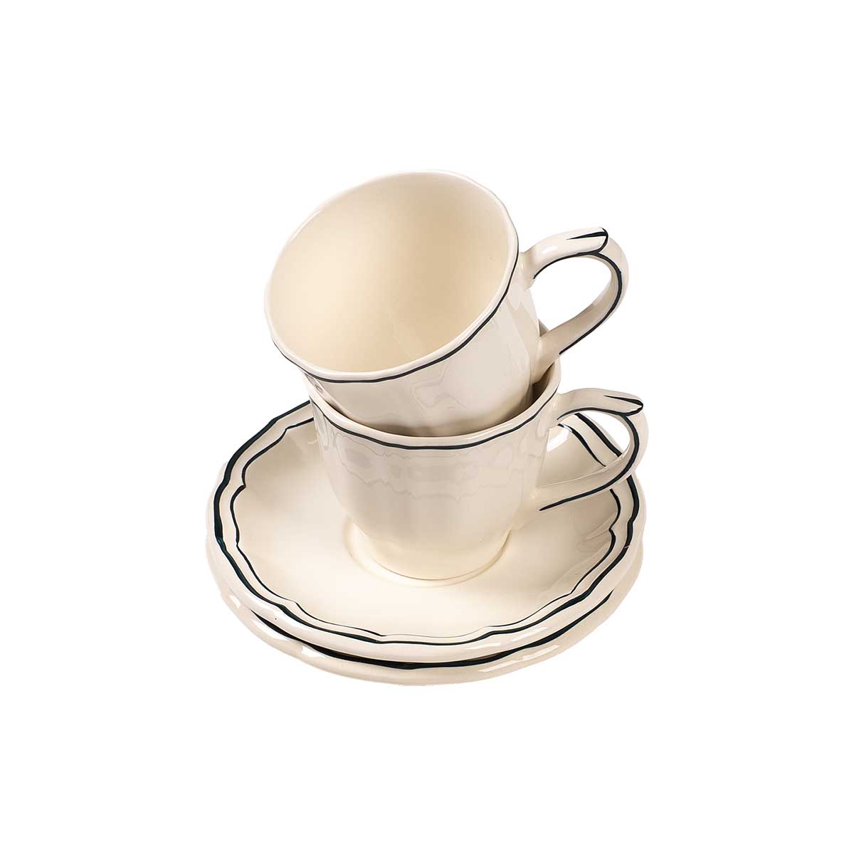 Набор чашек чайных с блюдцем Gien Acapulco 175мл, 2шт