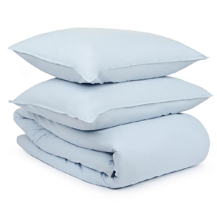 Комплект постельного белья 1,5-спальный Tkano Essential, небесно-голубой