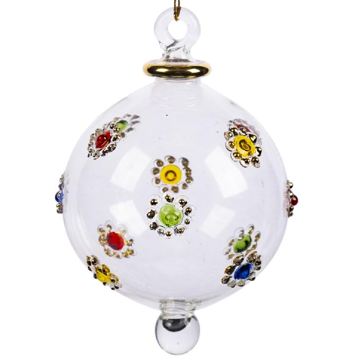 Елочное украшение Valma Шар белый