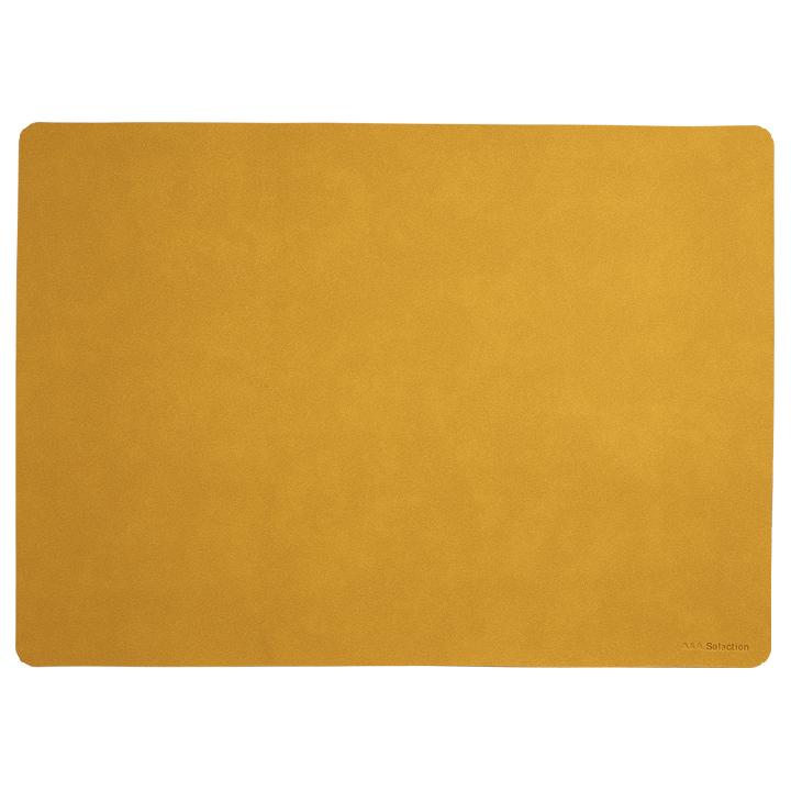 Салфетка под посуду Asa Selection Soft leather, цвет желтый