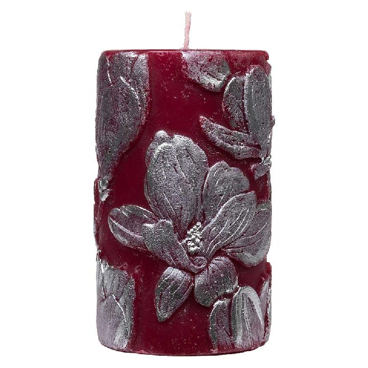 Свеча Zapel Магда 12,5см бордо