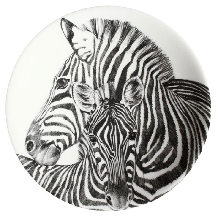Тарелка десертная Taitu Wild Spirit. Zebra