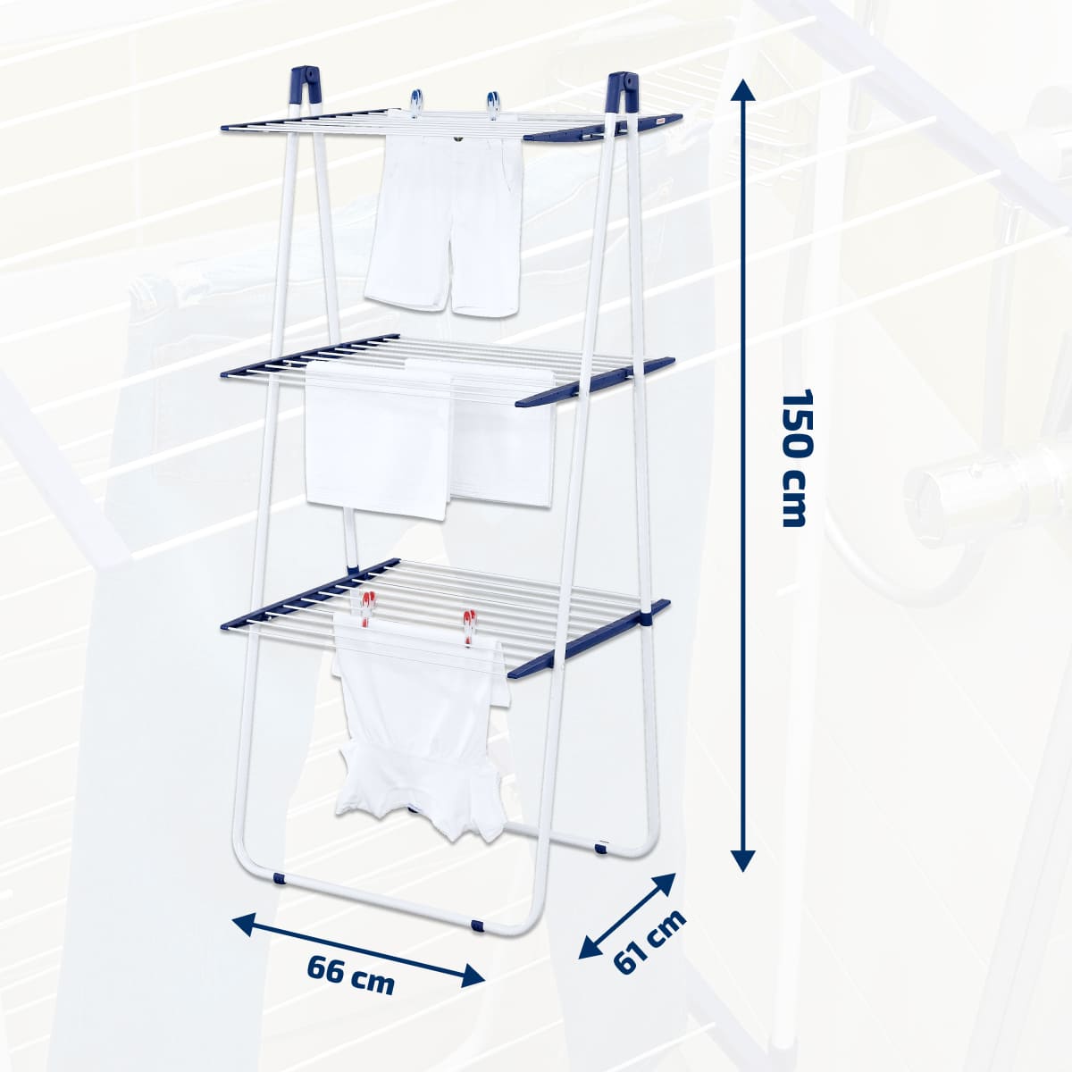 Сушилка для белья напольная Leifheit Pegasus Tower, 19м