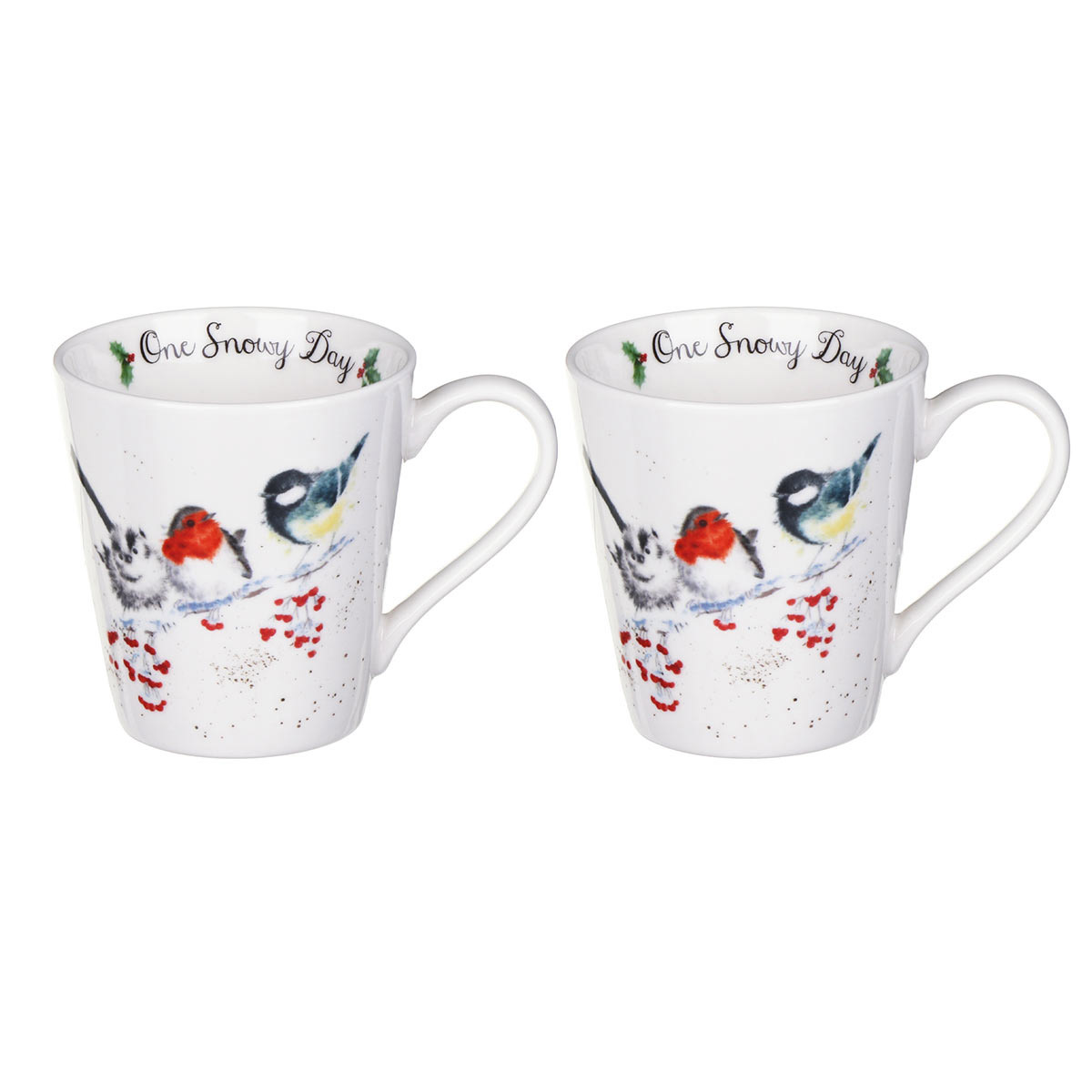 Набор кружек на подносе Royal Worcester’s Wrendale Designs Птицы 2шт