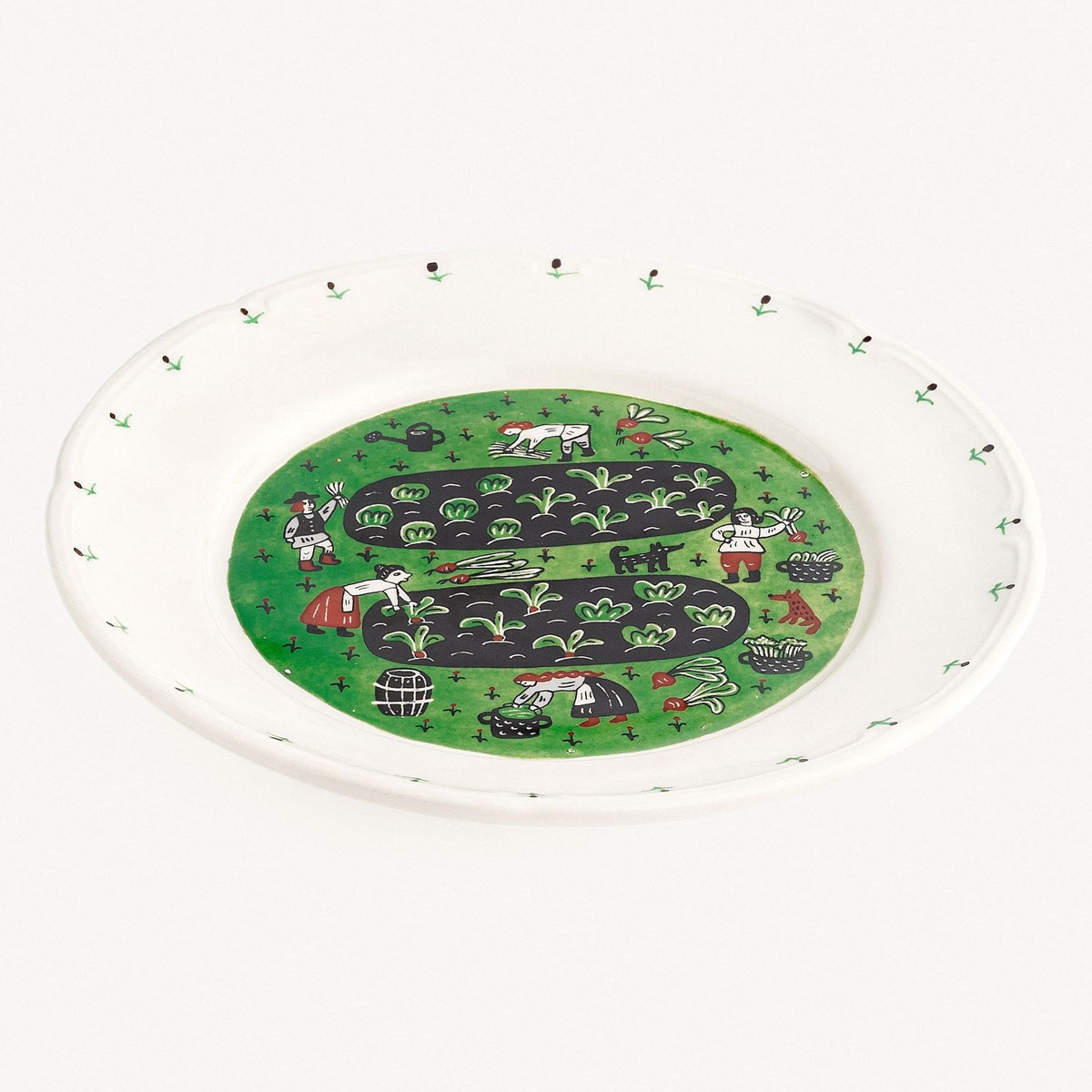 Тарелка обеденная Дымов Керамика Огород Уткина Урожай