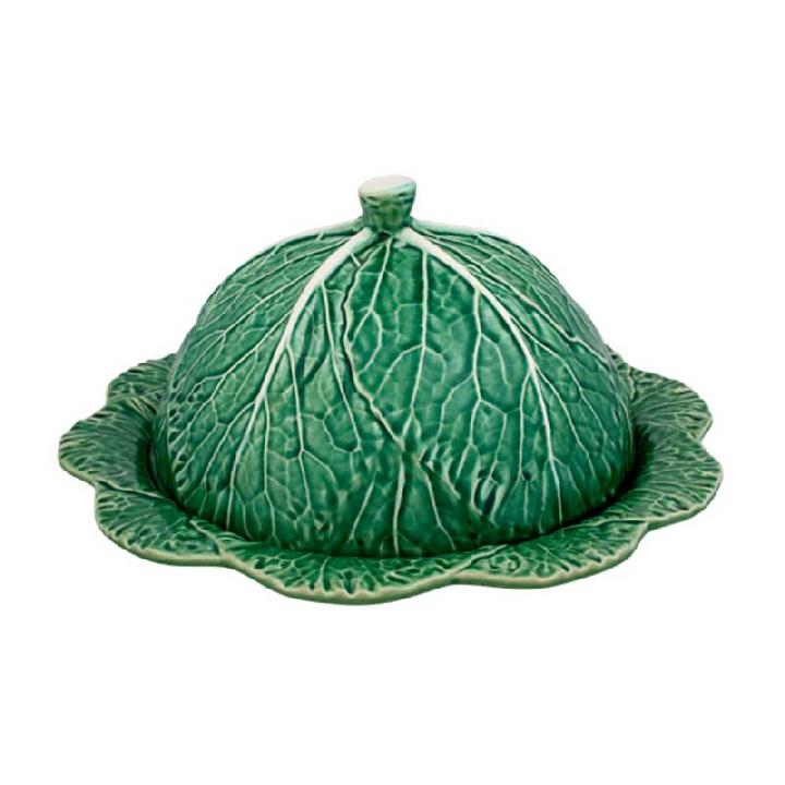 Блюдо для сыра с крышкой Bordallo Pinheiro Cabbage Natural