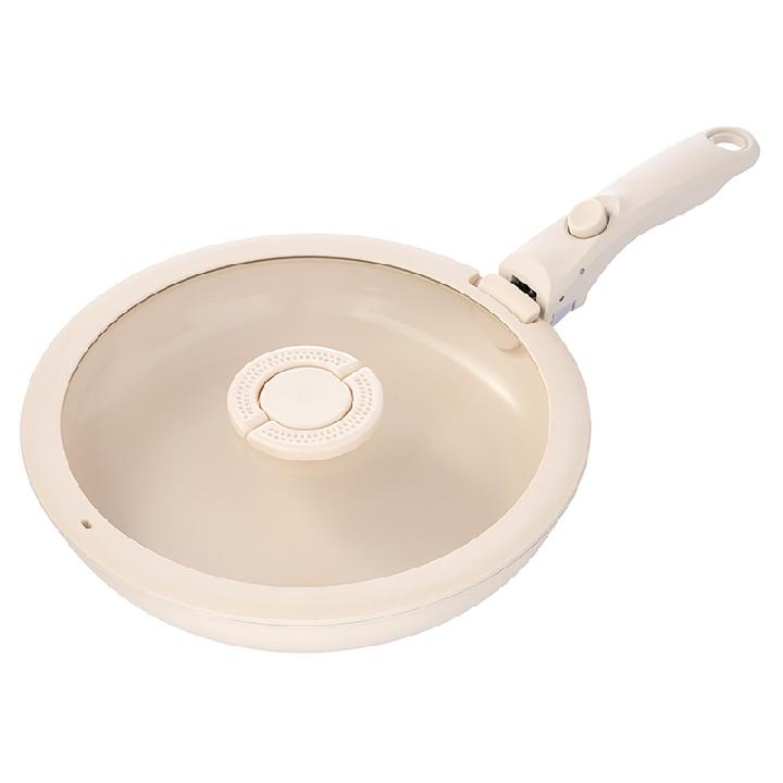 Сковорода с крышкой и съемной ручкой Smart Solutions Smart Ceramic 26см