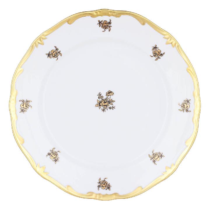 Набор тарелок 22см Weimar Porzellan Роза Золотая
