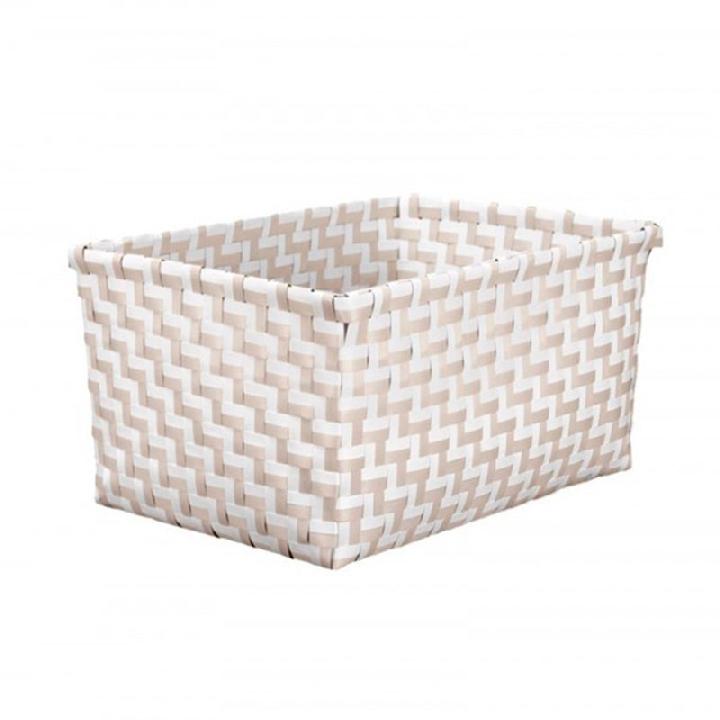 Корзина для хранения Kleine Wolke Box Double Nature 33x17x23см, цвет бежевый