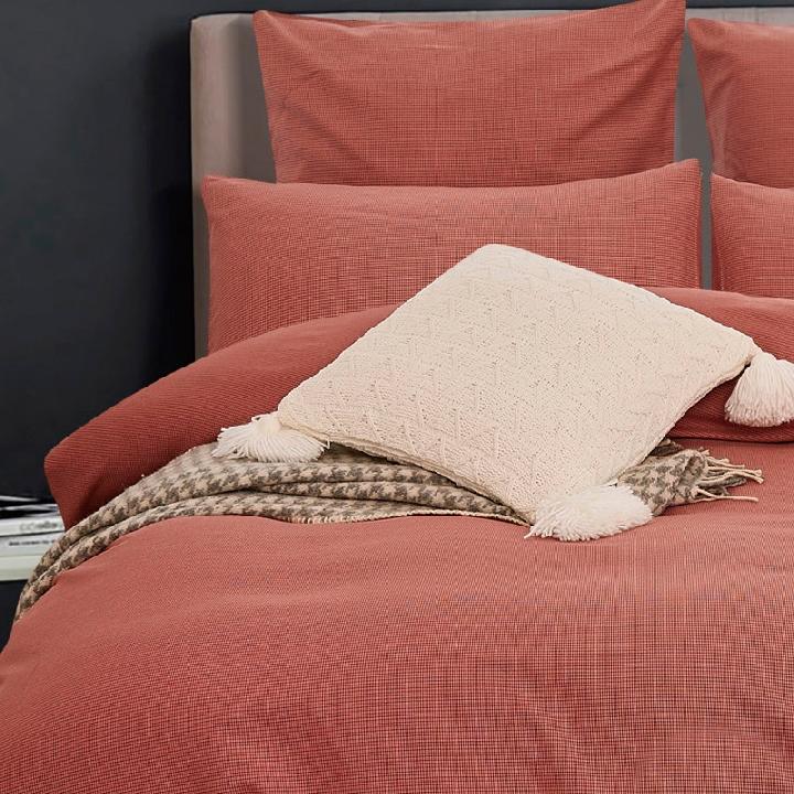 Комплект постельного белья 1,5-спальный Pappel, розовый, коричневый