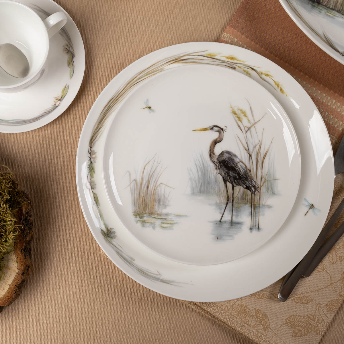 Набор чайных пар Zapel Ardea Cinerea 12 предметов на 6 персон