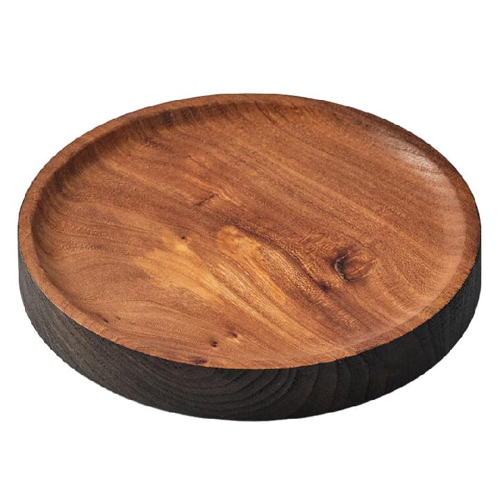 Тарелка с обожженным бортиком 20см Kenai Ceramics Wood