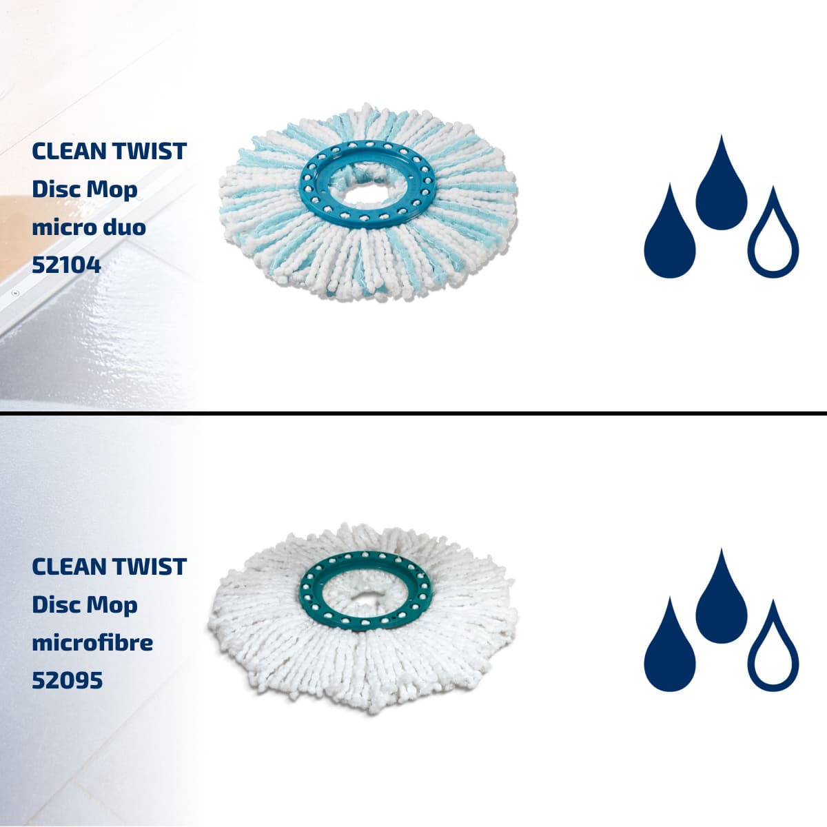 Набор для уборки Leifheit Clean Twist швабра и ведро с отжимом на колесиках