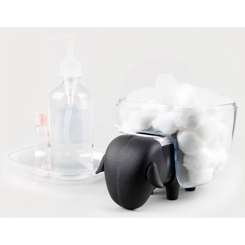 Держатель для ватных дисков Qualy Sheep, прозрачный