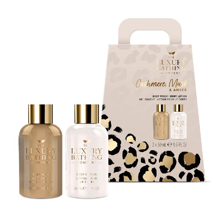 Подарочный набор The Luxury Bathing Company Мини-дуэт: Кашемир, амбра и мускус