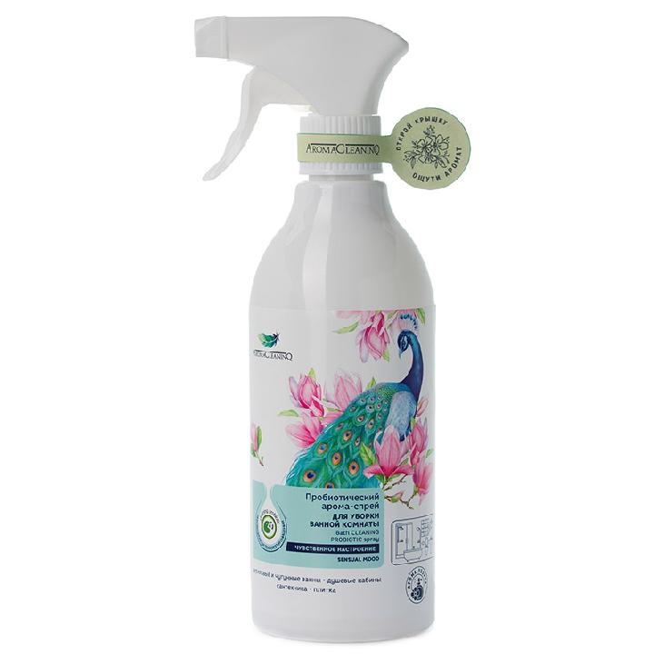 Спрей для уборки ванной комнаты AromaCleaninQ Чувственное настроение с пробиотиками, 500мл