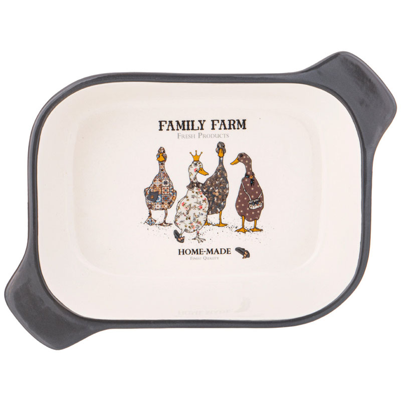 Форма для запекания Agness Family Farm с пластиковой крышкой