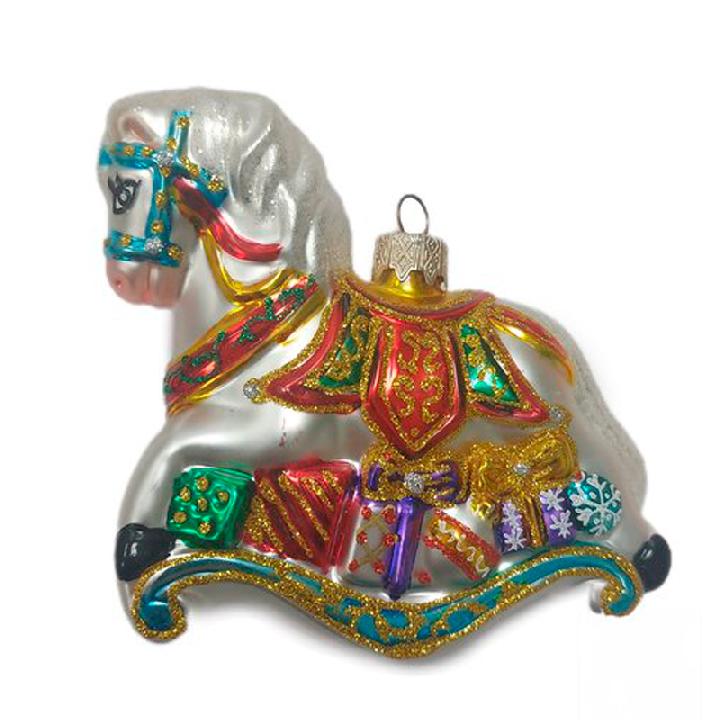 Елочное украшение Коломеев Лошадка качалка