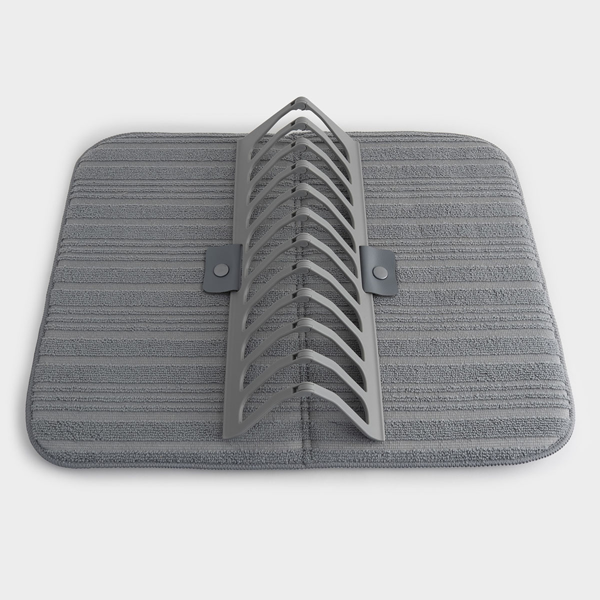 Коврик для сушки посуды с подставкой Anna Lafarg Dry Grey 35x46см