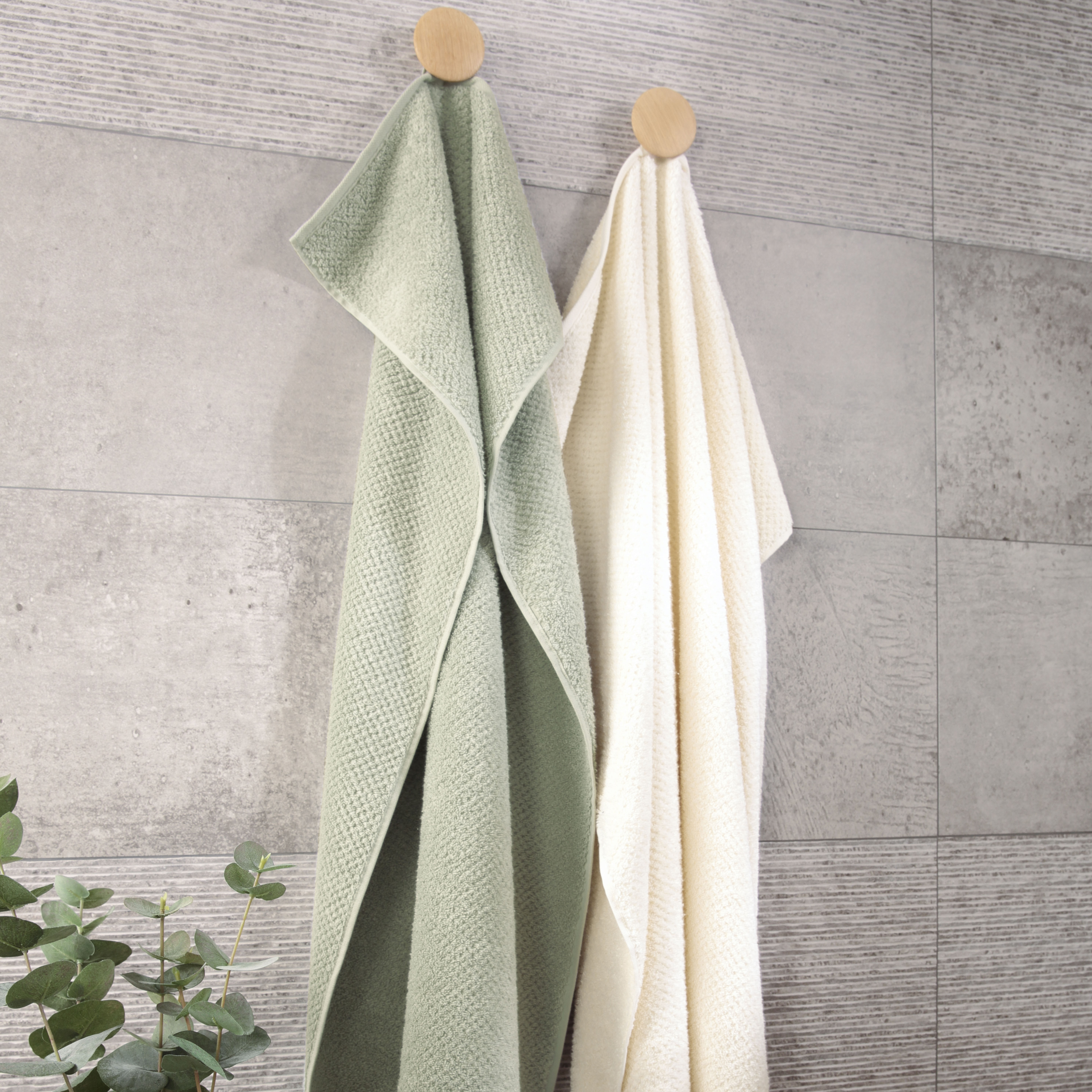 Полотенце махровое Cawo Pure 80x150см, цвет зеленый