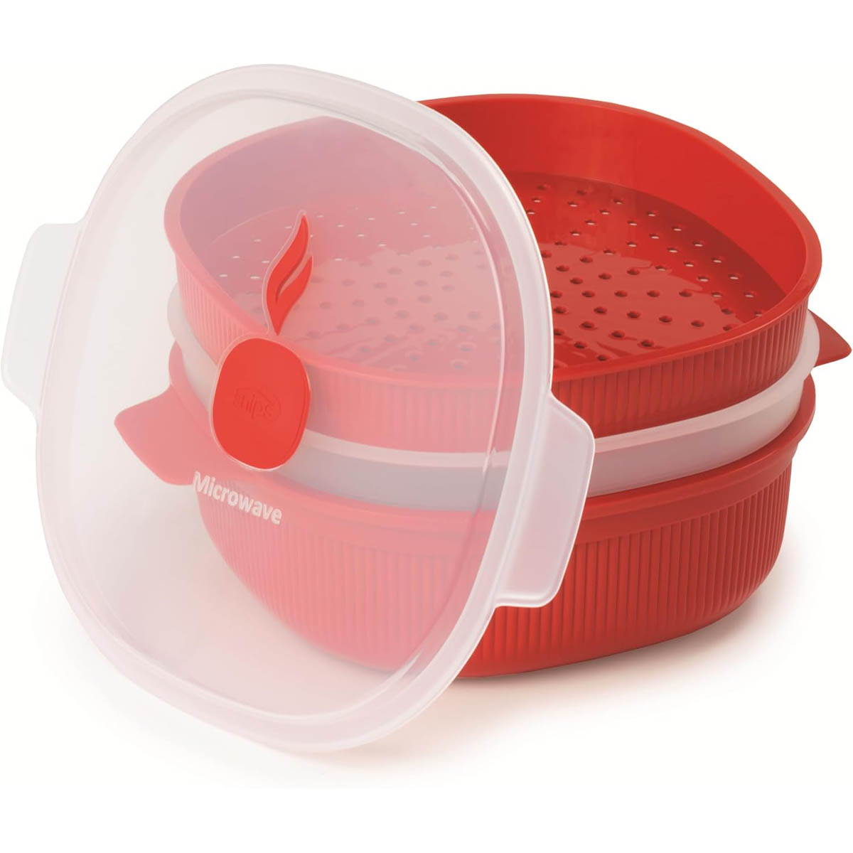 Емкость для приготовления на пару в микроволновой печи Snips MICROWAVE 4л, цвет  красный