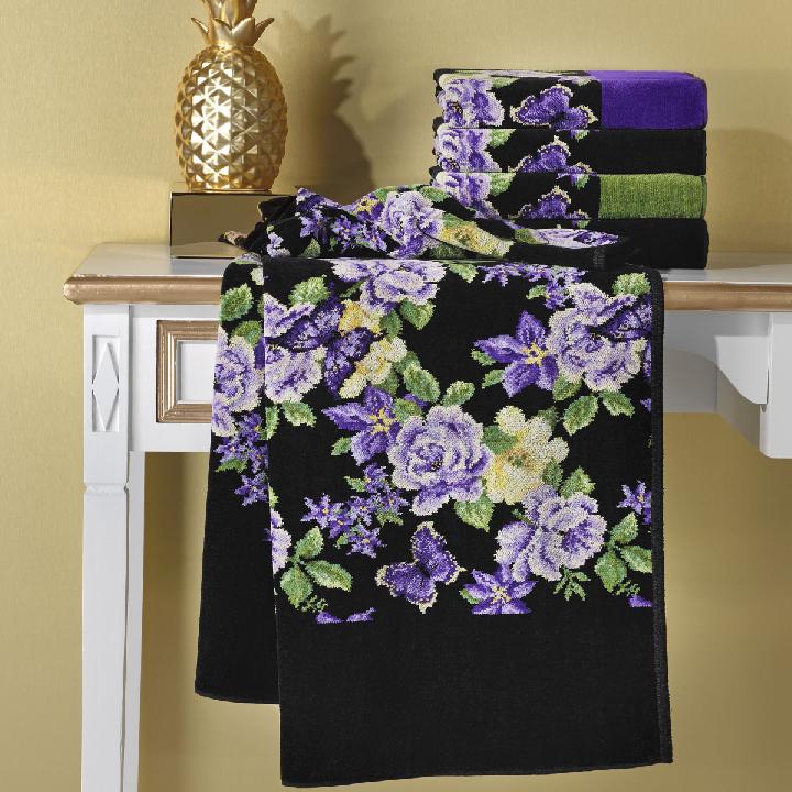 Полотенце Feiler Margo 75x150см, цвет черный