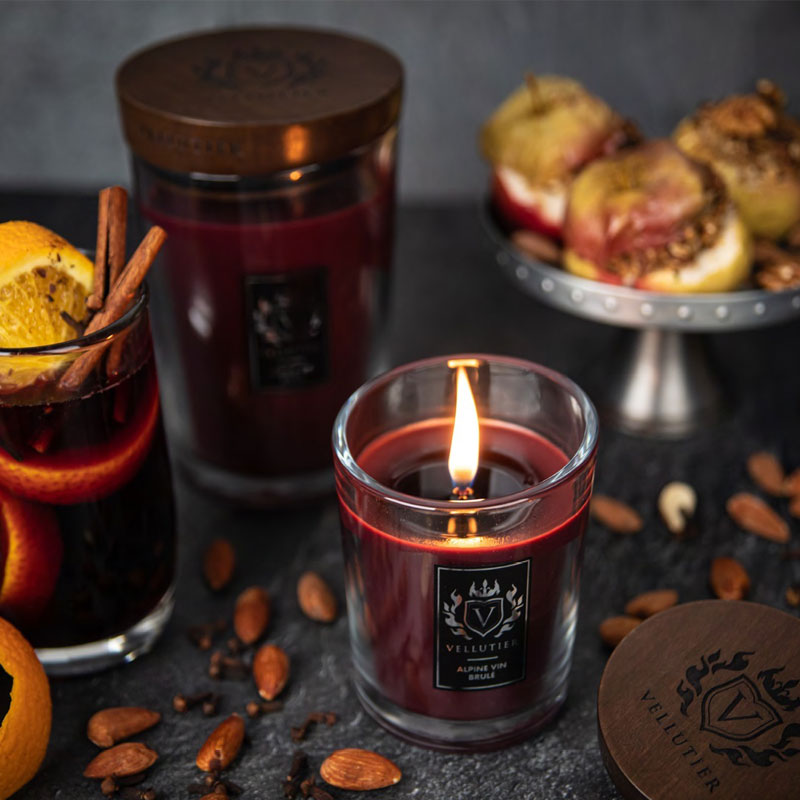 Свеча ароматическая Vellutier Alpine Vin Brule 225гр