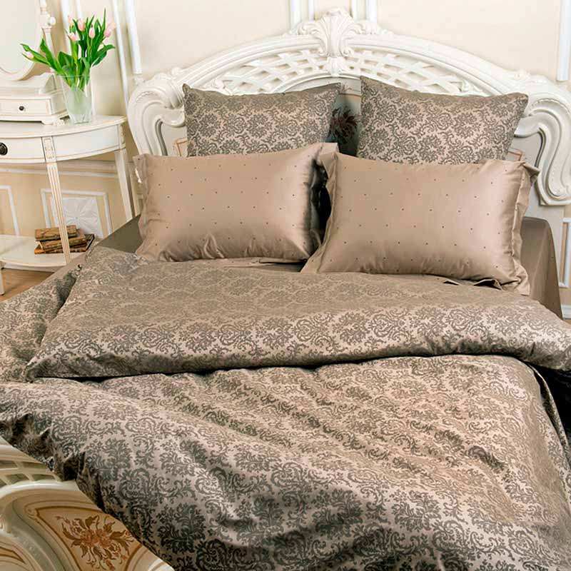 Комплект постельного белья 1,5-спальный Balimena Магия Шелка Каролина, коричневый
