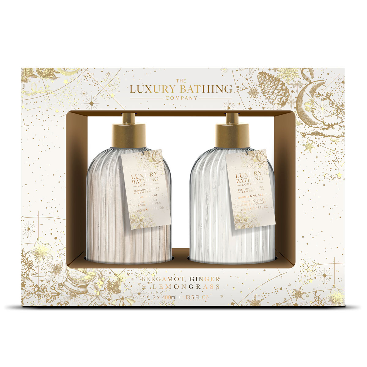 Подарочный набор The Luxury Bathing Company Нежные ручки: Бергамот, имбирь и лемонграсс