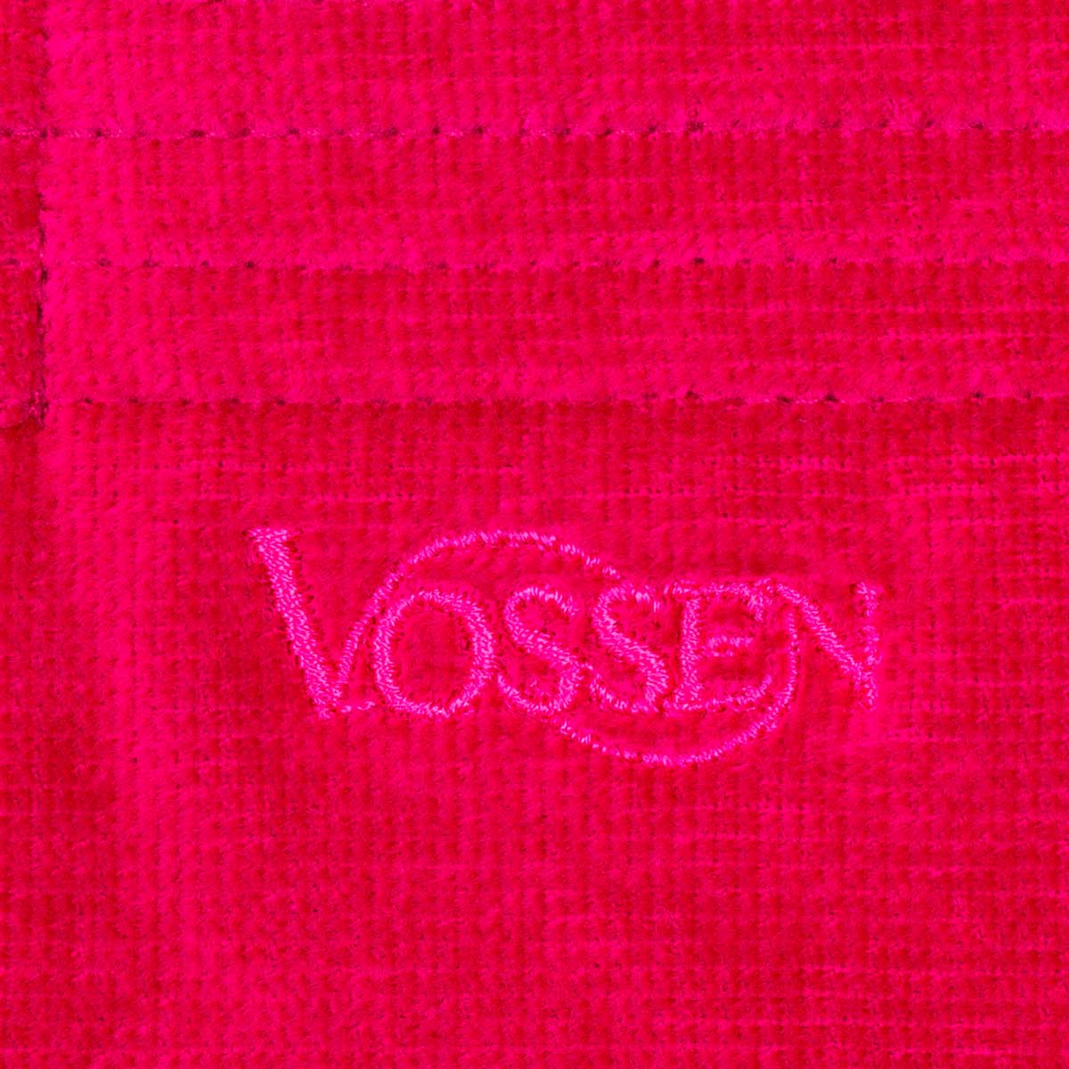 Халат велюровый с капюшоном Vossen Texas размер L, фуксия