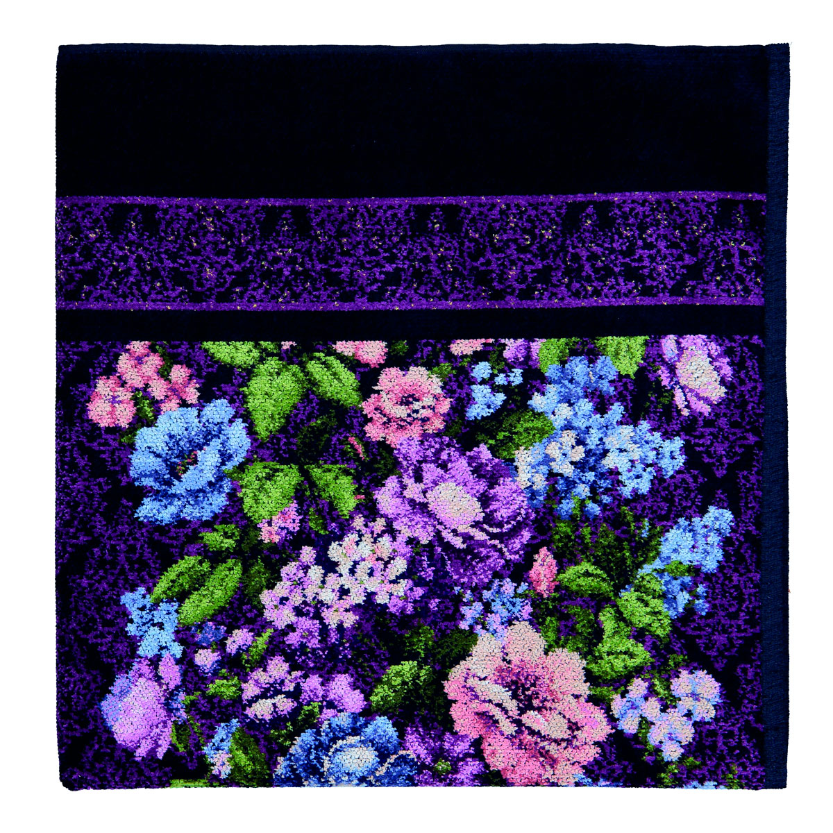 Полотенце Feiler Anjelika 75x150см, цвет иссиня-черный