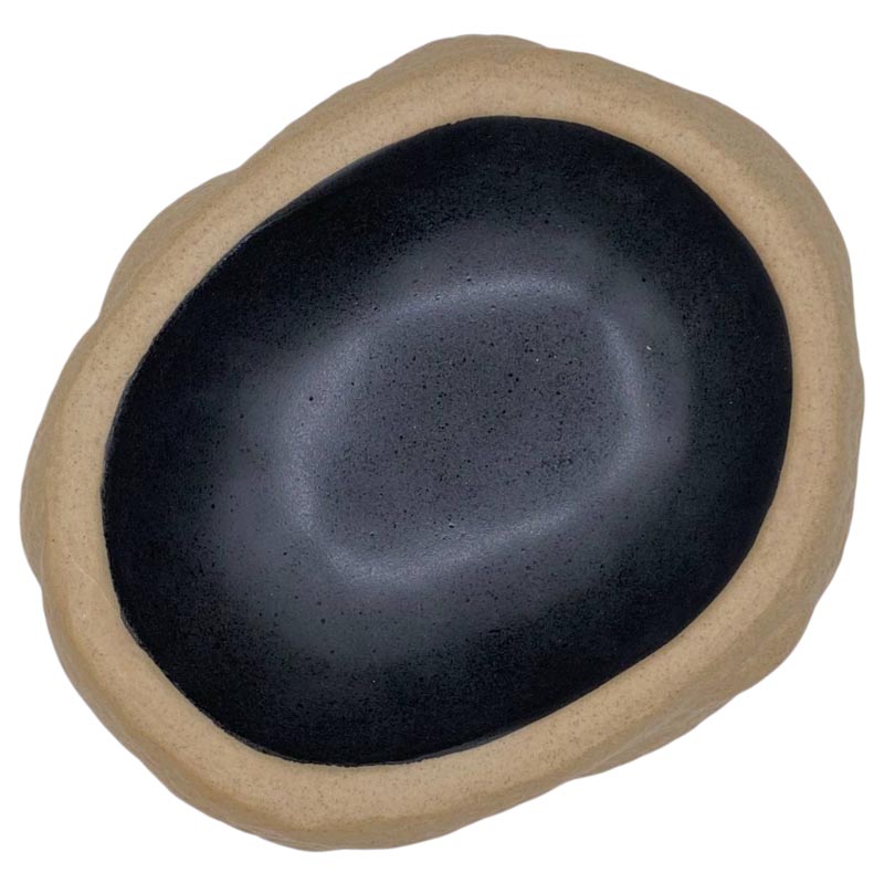 Салатник 22x19x9см Kenai Ceramics PuraSangre, черно-коричневый