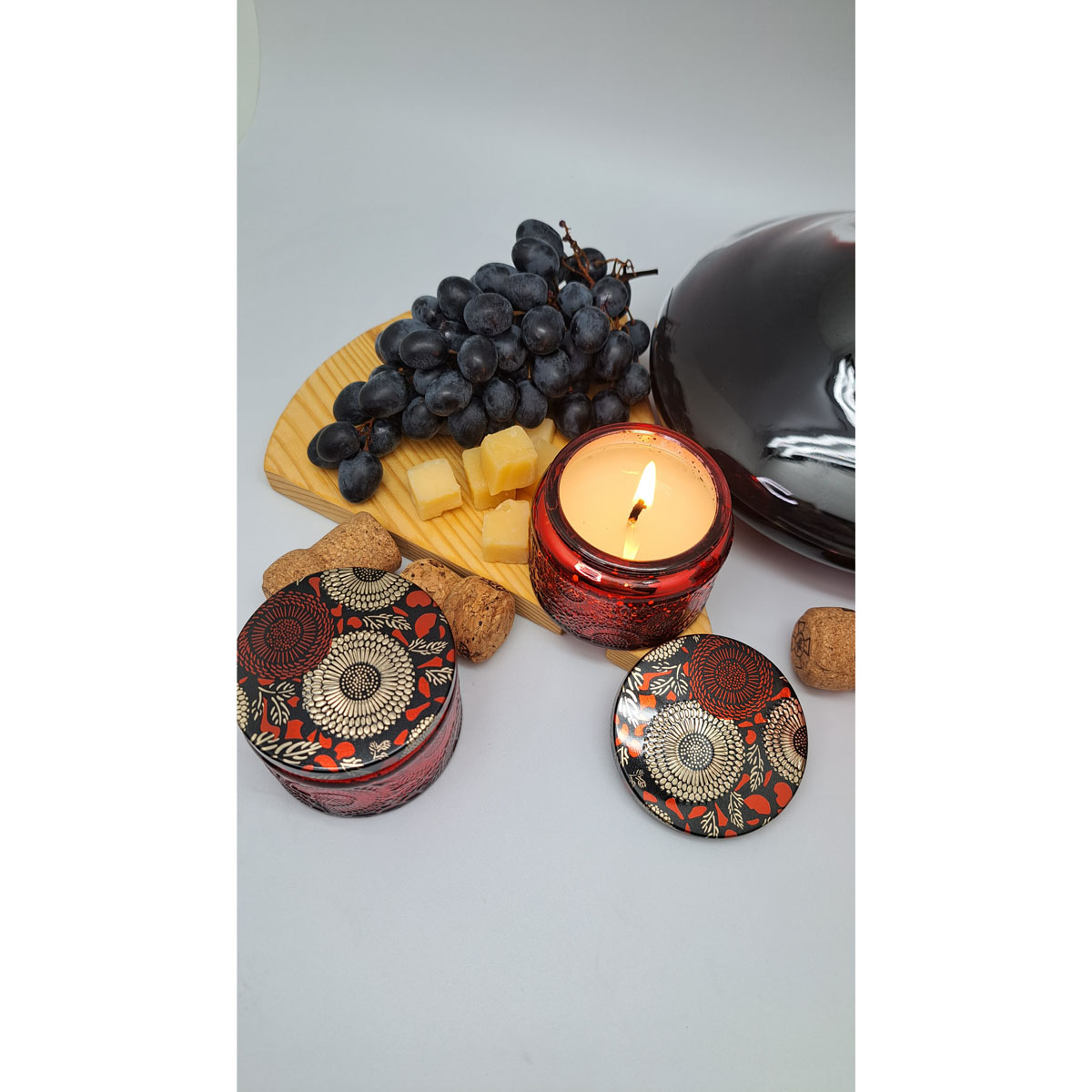 Свеча ароматическая Dom Aroma Limited Вино с историей, в маленькой стеклянной банке