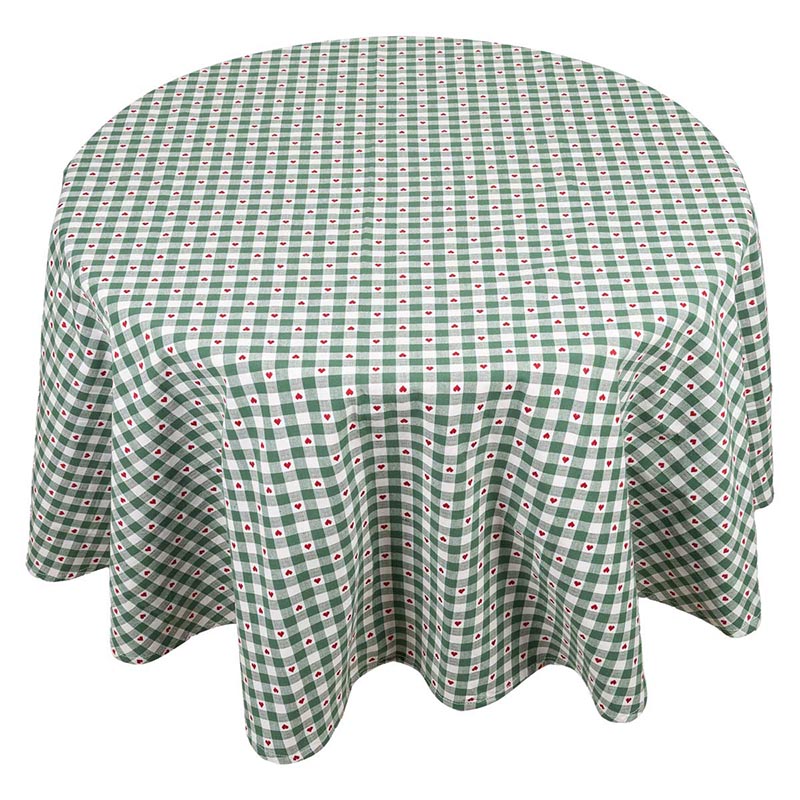 Скатерть круглая Andrea Fontebasso Textile Green Chalet 170см