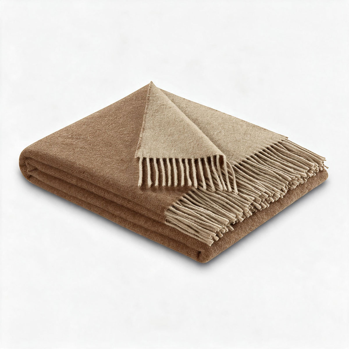 Плед 150x200см Biederlack Cashmere Plaid, верблюжий бежевый