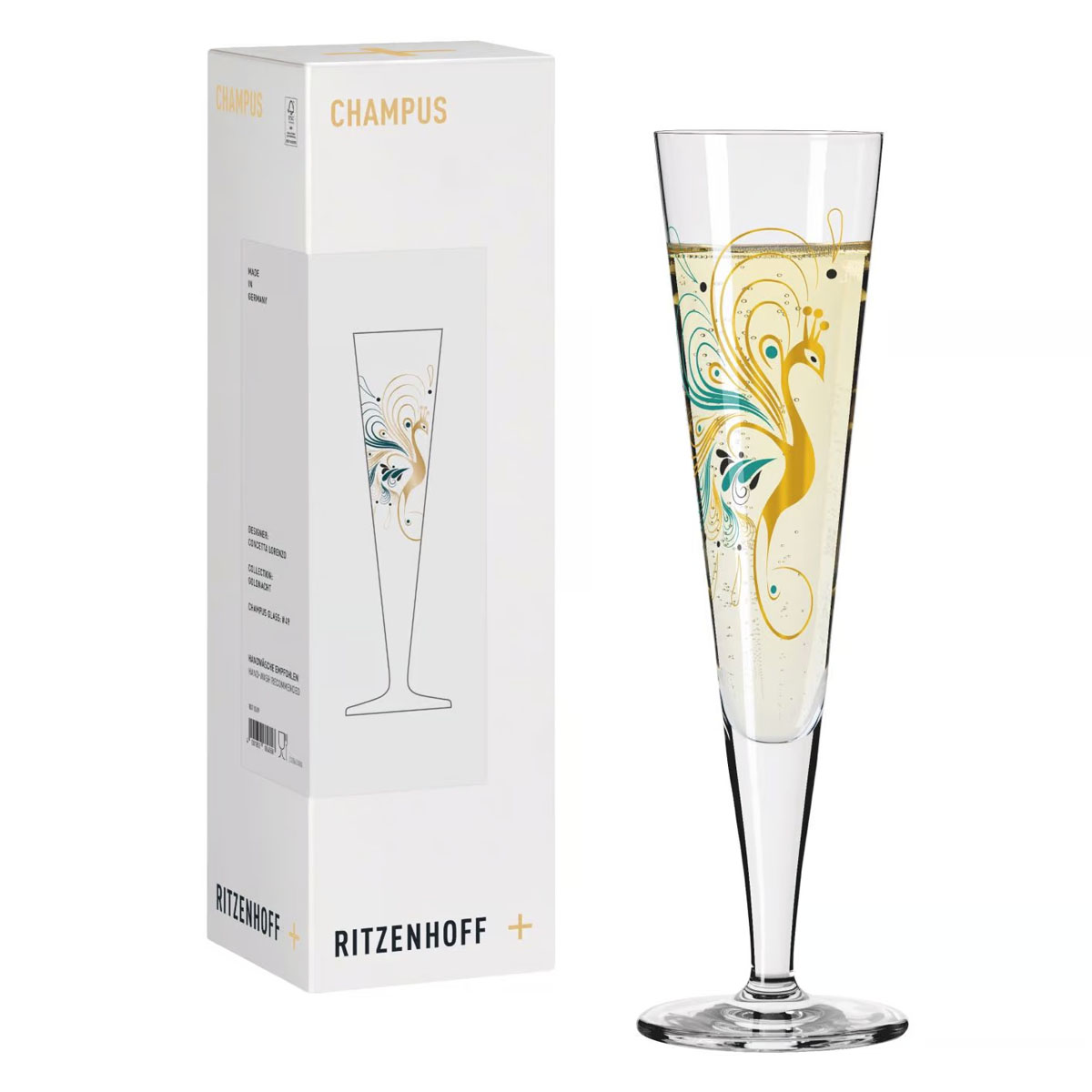 Бокал для шампанского Ritzenhoff Goldnacht Champus Лоренцо 205мл