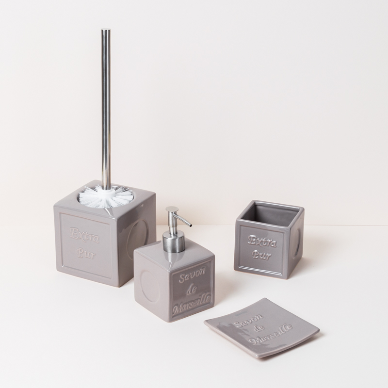 Мыльница Spirella Savon De Marseille, цвет серый