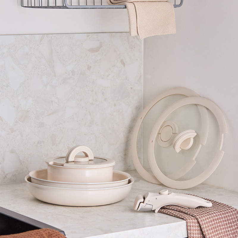 Сковорода с крышкой и съемной ручкой Smart Solutions Smart Ceramic 26см