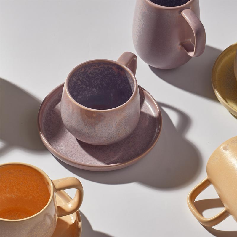 Чайная пара Kenai Ceramics Luma, цвет лавандовый