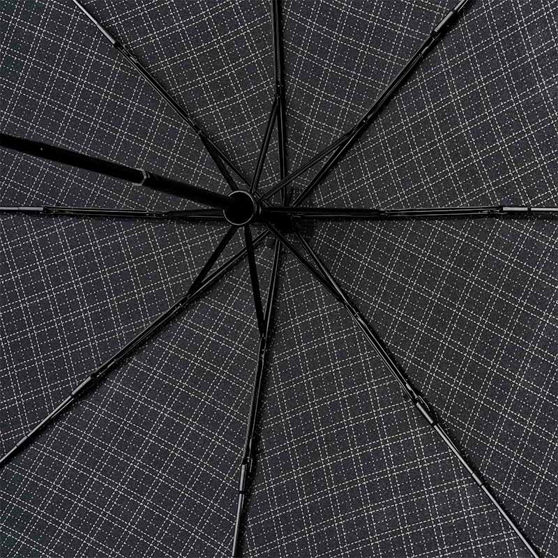 Зонт автомат Henry Backer Черная клетка, мужской